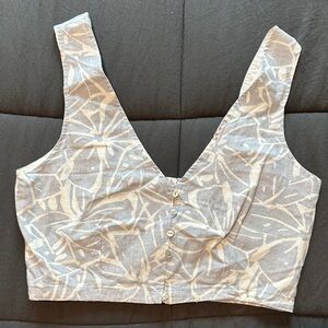 Madewell Patterned Crop Tank Top